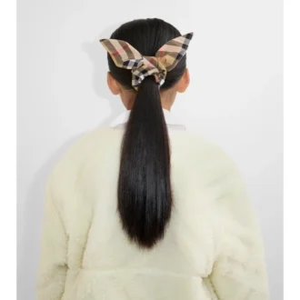 Rutig bomullsscrunchie Rutig bomullsscrunchie