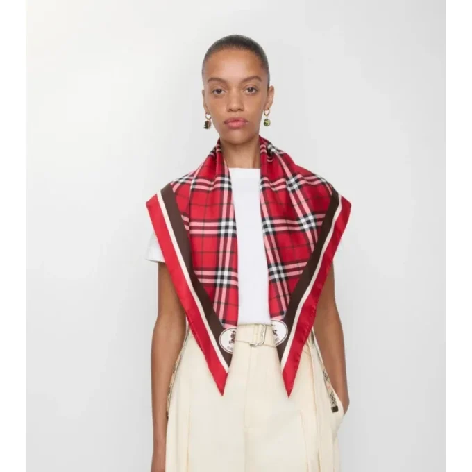 Rutig silkescarf Rutig silkescarf