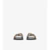 Sandaler i rutmönster och läder Sandaler i rutmönster och läder