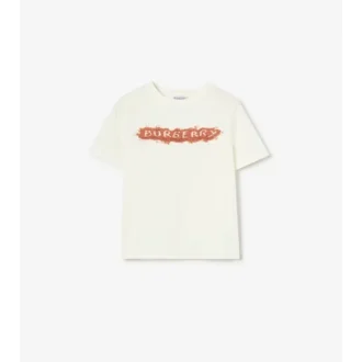 Sandy Logo-T-shirt i bomull