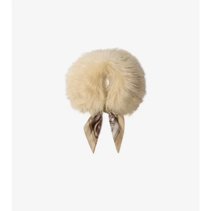 Scarf Trim Shearling Collar Scarf Trim Shearling Collar