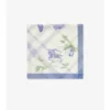 Silkescarf med akvarellrutmönster Silkescarf med akvarellrutmönster