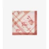 Silkescarf med akvarellrutmönster Silkescarf med akvarellrutmönster