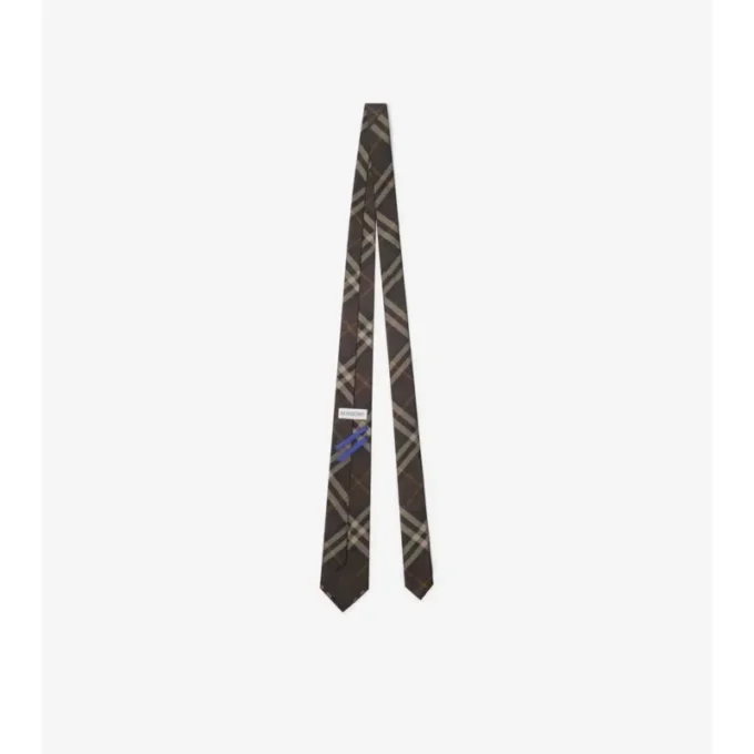 Silkeslips med rutmönster