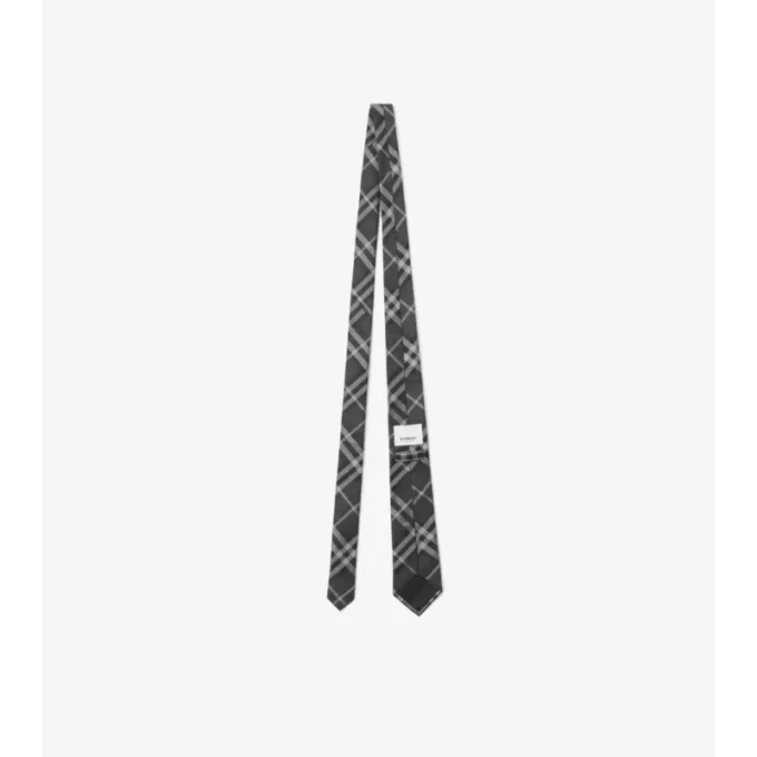 Silkeslips med rutmönster Silkeslips med rutmönster
