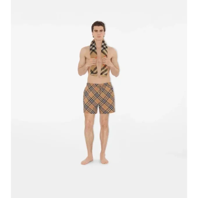 Skinny Check-handduk i bomull Skinny Check-handduk i bomull