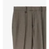 Skräddarsydda byxor i sharkskin-ull Skräddarsydda byxor i sharkskin-ull