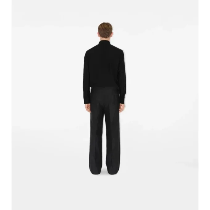 Slim Fit-skjorta i bomulls- och silkespoplin Slim Fit-skjorta i bomulls- och silkespoplin
