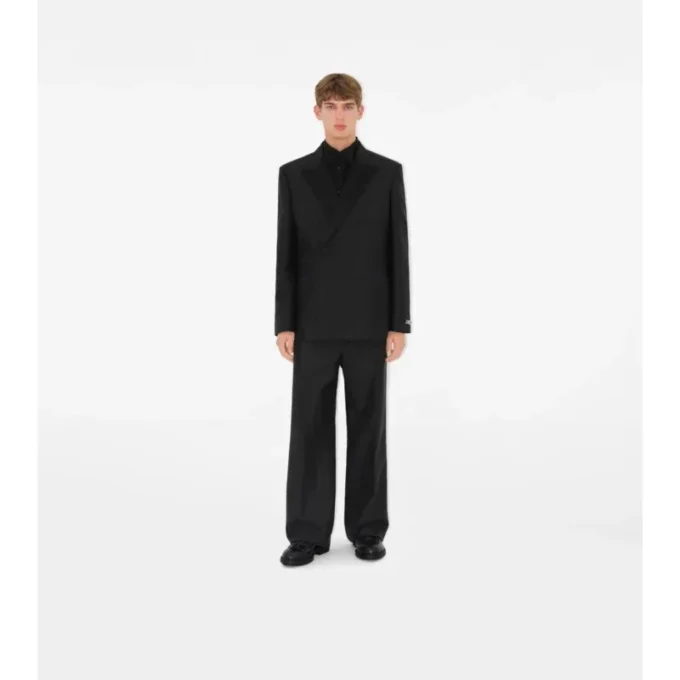 Slim Fit-skjorta i bomulls- och silkespoplin Slim Fit-skjorta i bomulls- och silkespoplin