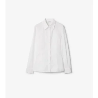 Slim fit-skjorta i bomullspoplin