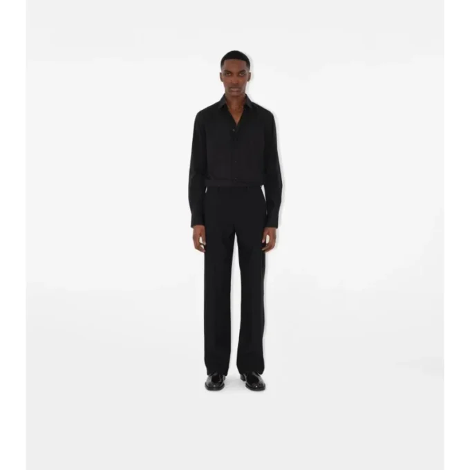 Slim fit-skjorta i stretchbomull