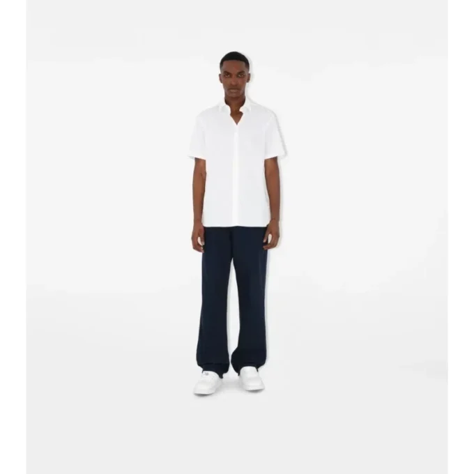 Slim fit-skjorta i stretchbomull