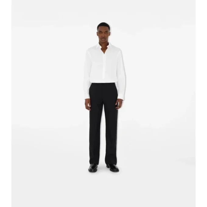 Slim fit-skjorta i stretchbomull Slim fit-skjorta i stretchbomull