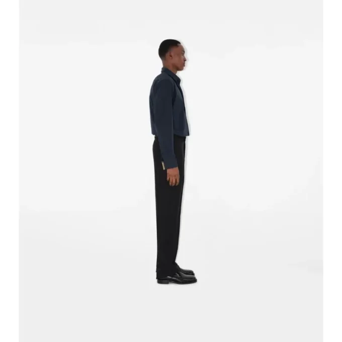 Slim fit-skjorta i stretchbomull