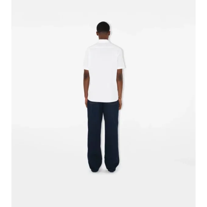 Slim fit-skjorta i stretchbomull
