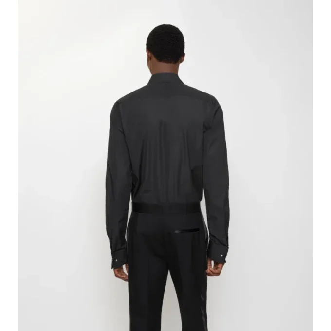 Slim Fit-smoking skjorta i bomull Slim Fit-smoking skjorta i bomull