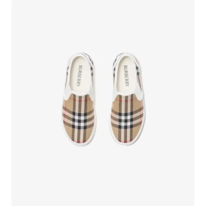 Slip-on-Sneakers i bomullsmönster