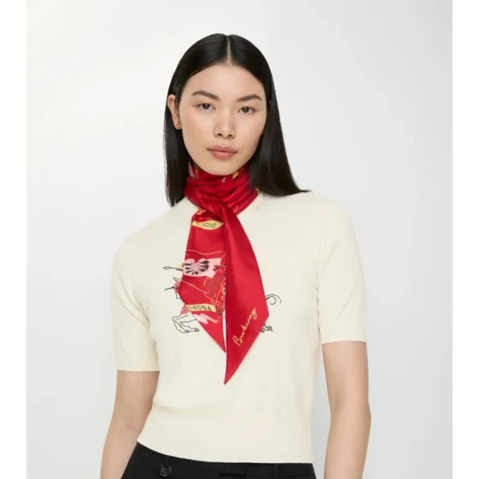 Smal akvarellmålad EKD-silkescarf Smal akvarellmålad EKD-silkescarf