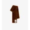 Smal rutig shearling-halsduk Smal rutig shearling-halsduk
