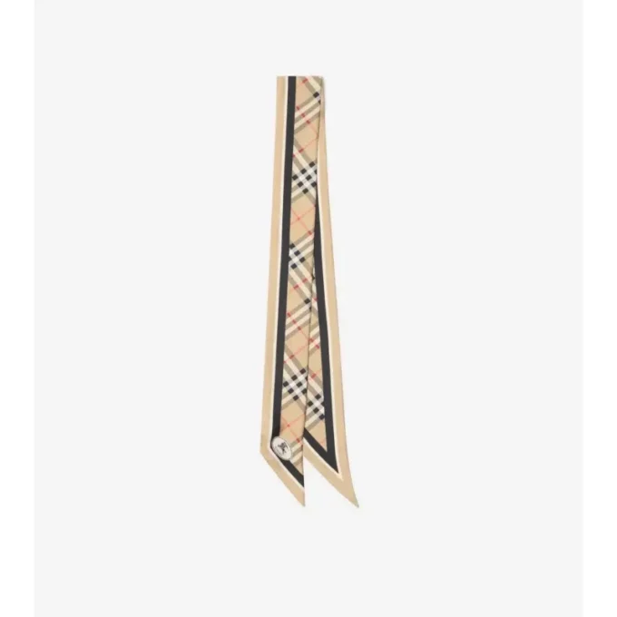 Smal rutig silkescarf Smal rutig silkescarf