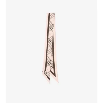 Smal rutig silkescarf