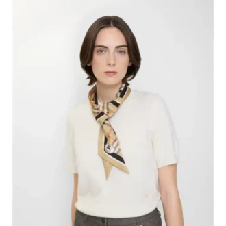 Smal rutig silkescarf