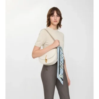 Smal rutig silkescarf