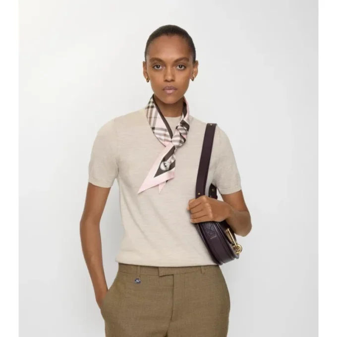 Smal rutig silkescarf Smal rutig silkescarf