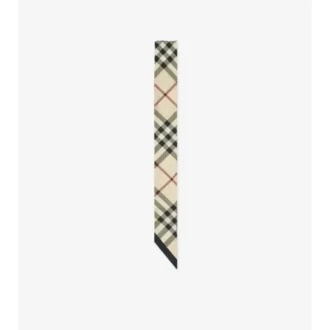 Smal rutig silkescarf