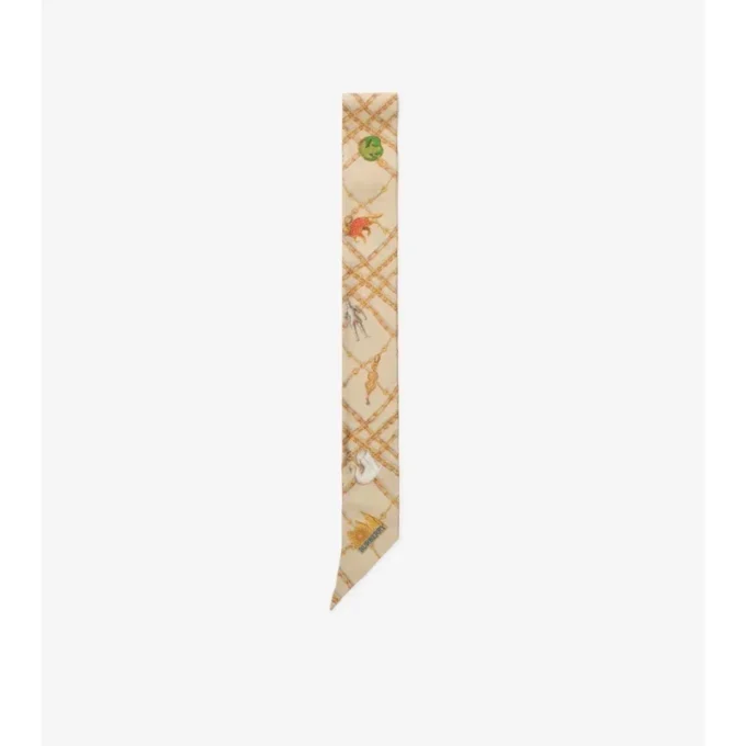 Smal rutig silkescarf Smal rutig silkescarf