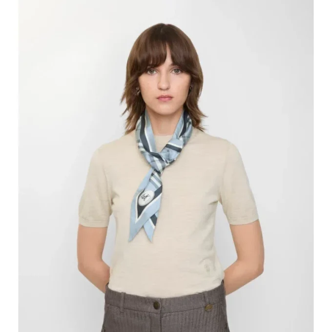 Smal rutig silkescarf Smal rutig silkescarf