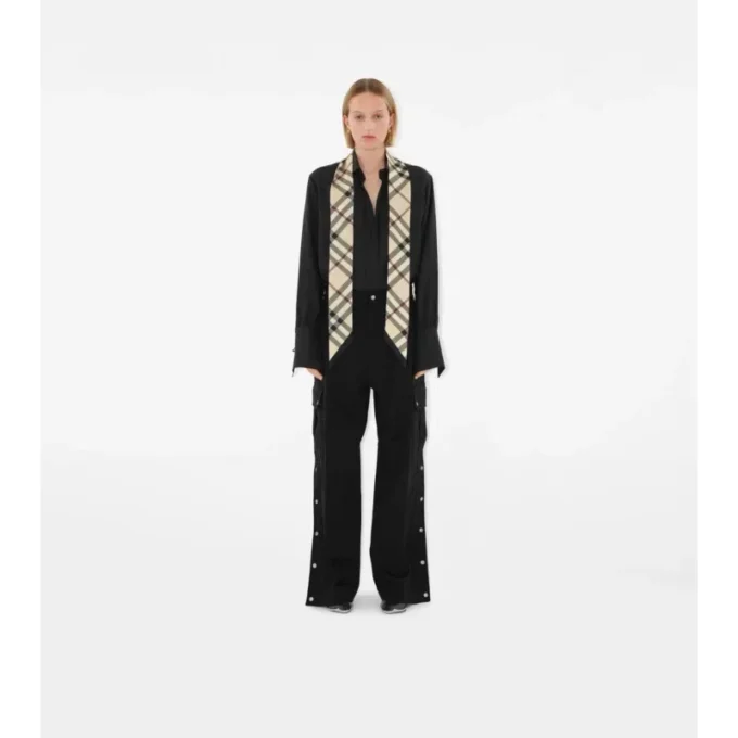 Smal rutig silkescarf Smal rutig silkescarf