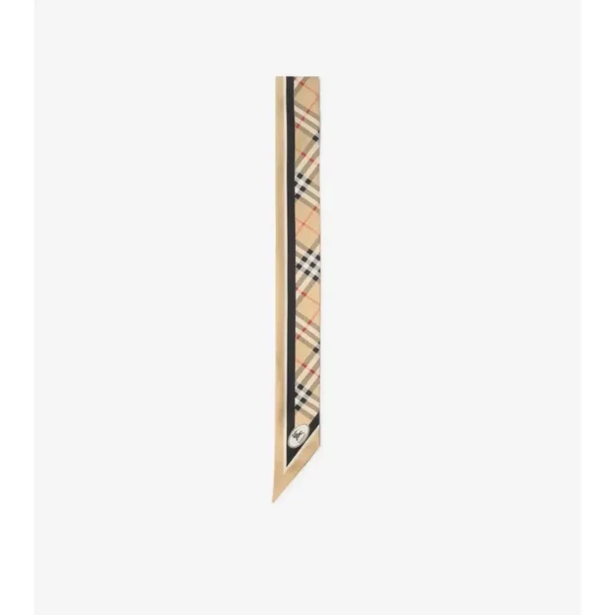 Smal rutig silkescarf Smal rutig silkescarf