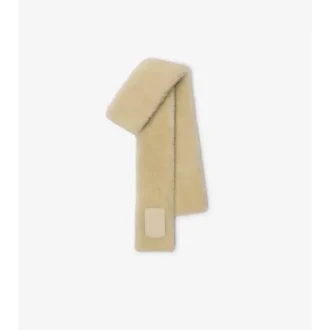 Smal shearling-scarf