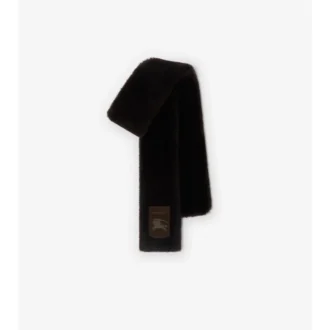 Smal shearling-scarf