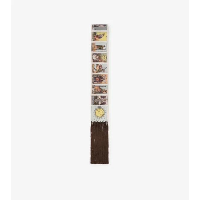 Smal silkescarf med tarotmotiv Smal silkescarf med tarotmotiv