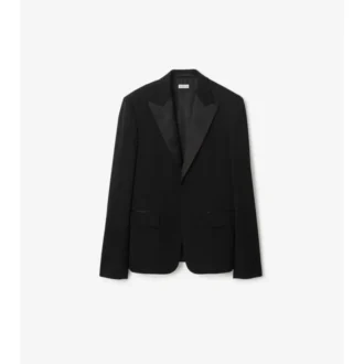 Smokingjacka i Grain De Poudre-ull Smokingjacka i Grain De Poudre-ull