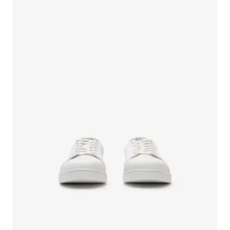 Sneakers i präglat rutmönstrat läder 