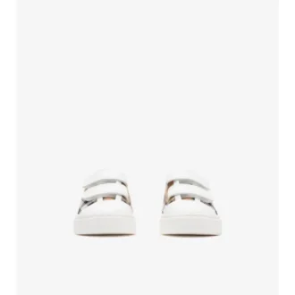 Sneakers i rutigt bomullstyg