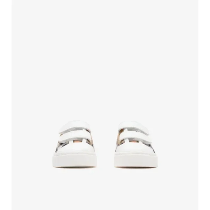 Sneakers i rutigt bomullstyg Sneakers i rutigt bomullstyg