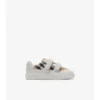 Sneakers med rutmönster och läder