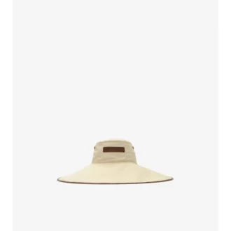 Solhatt i Gabardine med logotyp