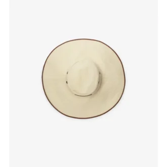 Solhatt i Gabardine med logotyp