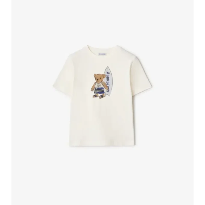 Surfer Bear-T-shirt i bomull Surfer Bear-T-shirt i bomull