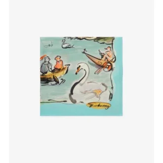 Svanens sjö-silkescarf
