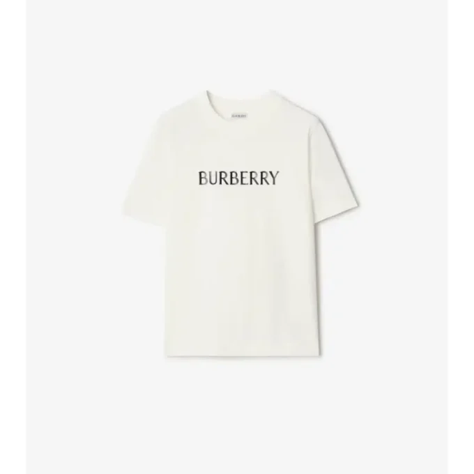 T-shirt i bomull med logotyp T-shirt i bomull med logotyp
