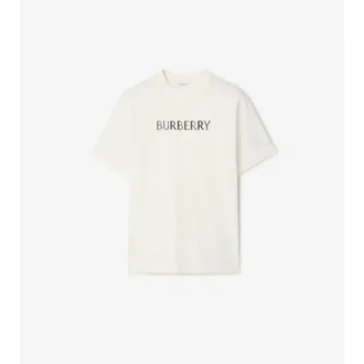 T-shirt i bomull med logotyp