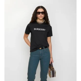 T-shirt i bomull med logotyp