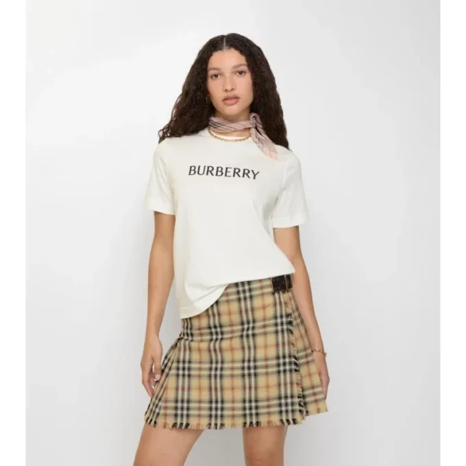 T-shirt i bomull med logotyp T-shirt i bomull med logotyp