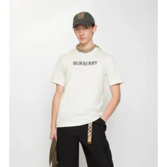 T-shirt i bomull med logotyp